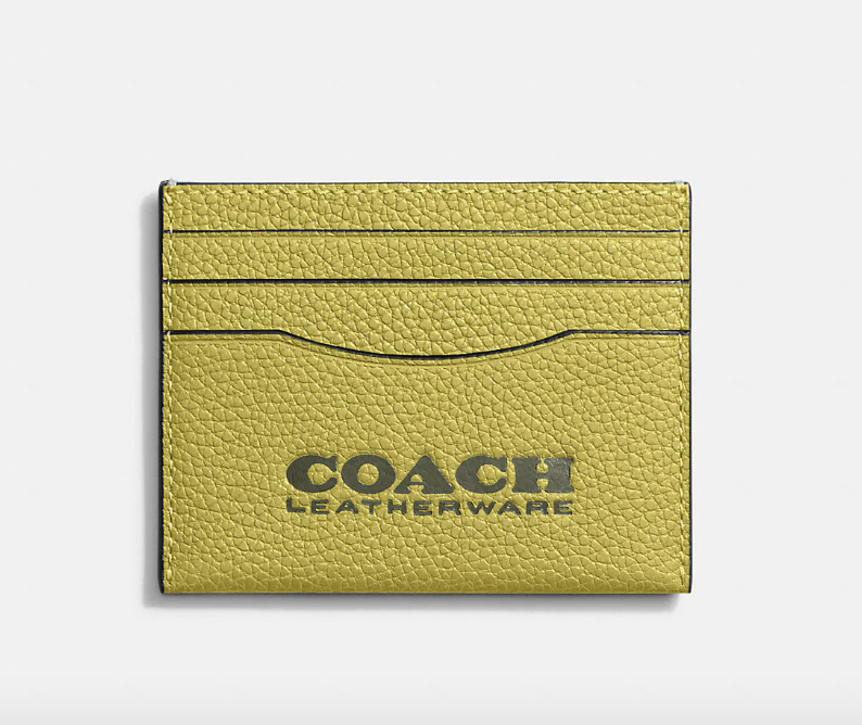 Card Case in Key Lime/Army Green (Photo via Coach)