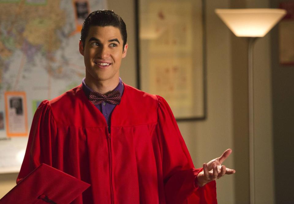 darren criss as blaine anderson in glee season 5