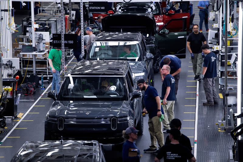 FILE PHOTO: Electric auto maker Rivian's manufacturing facility in Normal