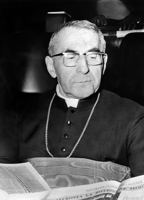 Undated photo of cardinal Albino Luciani, the future Pope John Paul I, elected on August 26, 1978