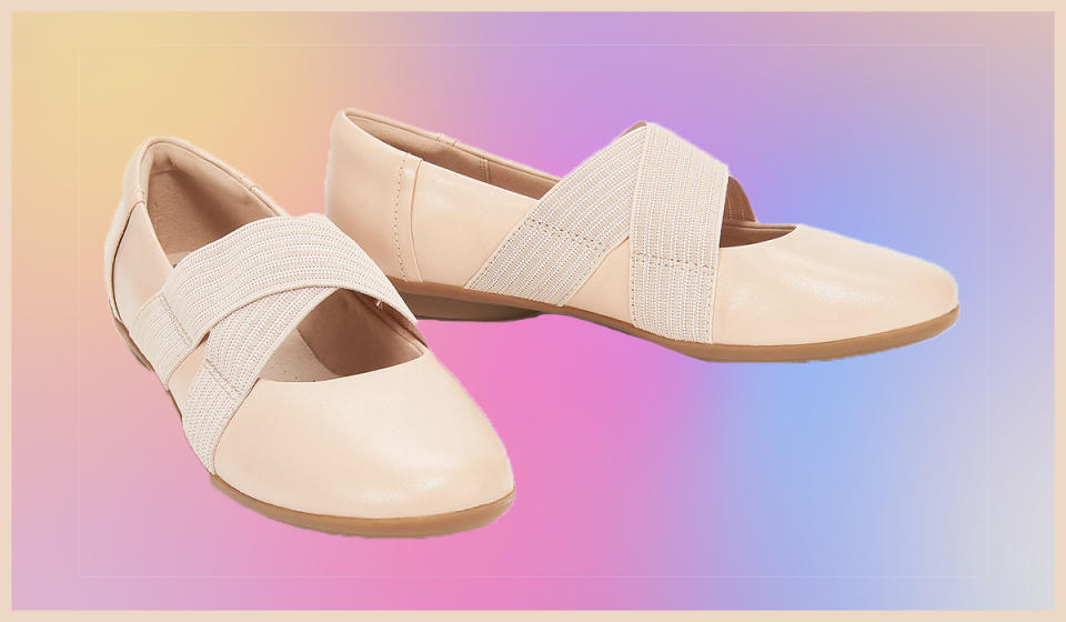 These ballet-inspired flats are perfect for everyday. (Photo: QVC)