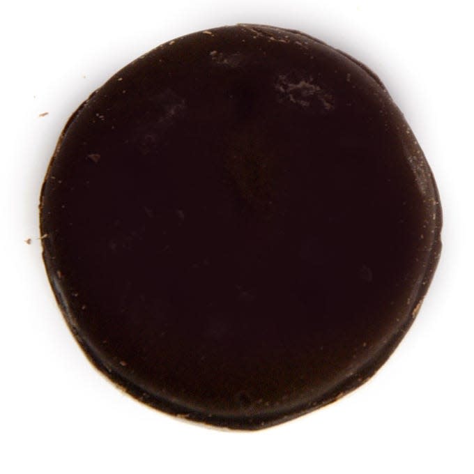 Thin Mints - Crisp wafers covered in chocolaty coating. Made with natural oil of peppermint.