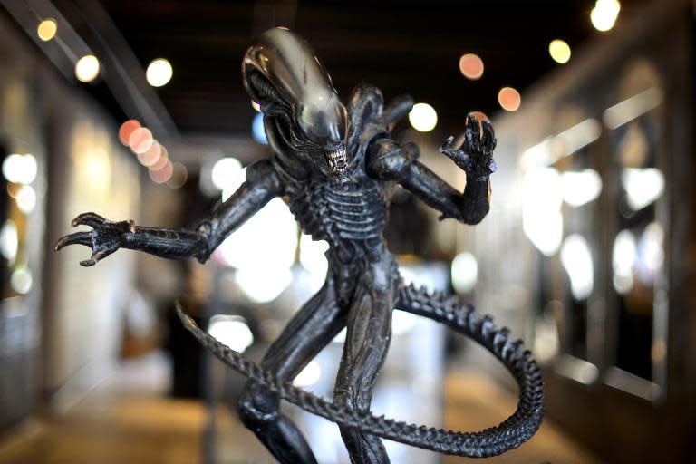 A sculpture of an "Alien" is seen at the HR Giger Museum on May 13, 2014 in Gruyeres