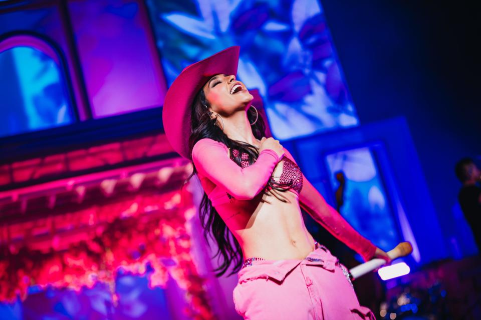 Global music star Becky G kicks off the first stop of her Mi Casa, Su Casa tour at the United Palace theater in New York City on Sept. 15. The tour visits El Paso on Tuesday, Oct. 3.