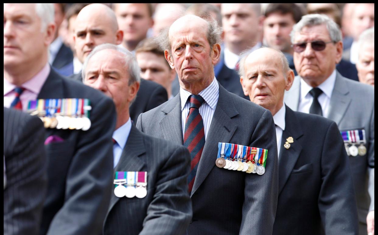 The Duke of Kent (in his role as Colonel of the Scots Guards)