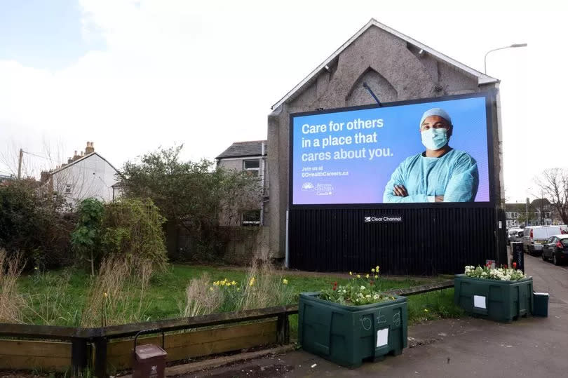 Both the adverts appear to show health care professionals
