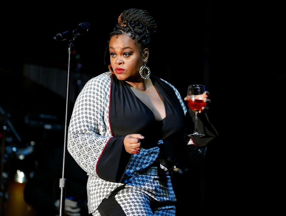 Jill Scott is back performing at Cincinnati Music Festival this year. She is pictured here with a glass of wine during her last CMF performance in July of 2018.