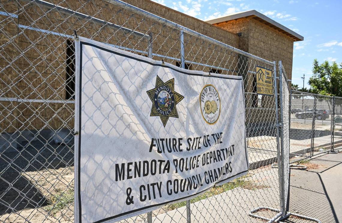 After years in the works, a new Mendota Police Department and Mendota City Council Chambers building is under construction and is expected to be completed in 2024. CRAIG KOHLRUSS/ckohlruss@fresnobee.com