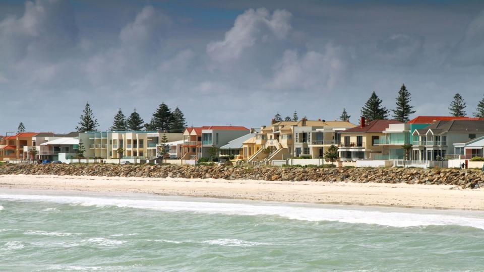 Beach houses in Adelaide, Australia