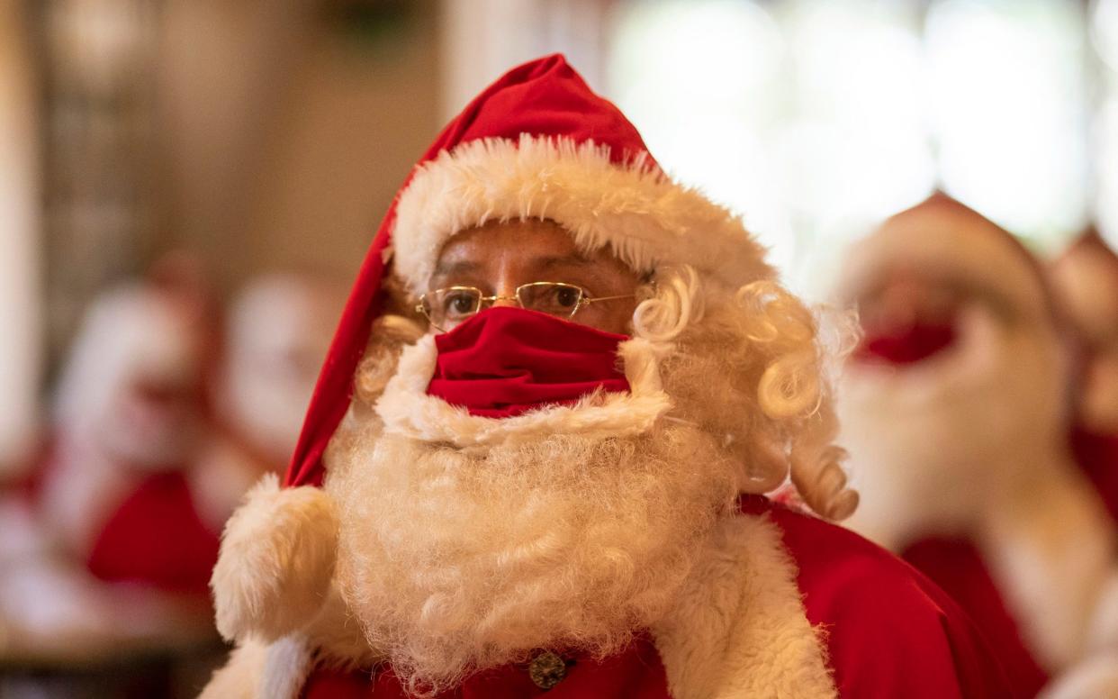 Even Santa Claus isn't exempt for the new face mask rules - Heathcliff O'Malley for The Telegraph 
