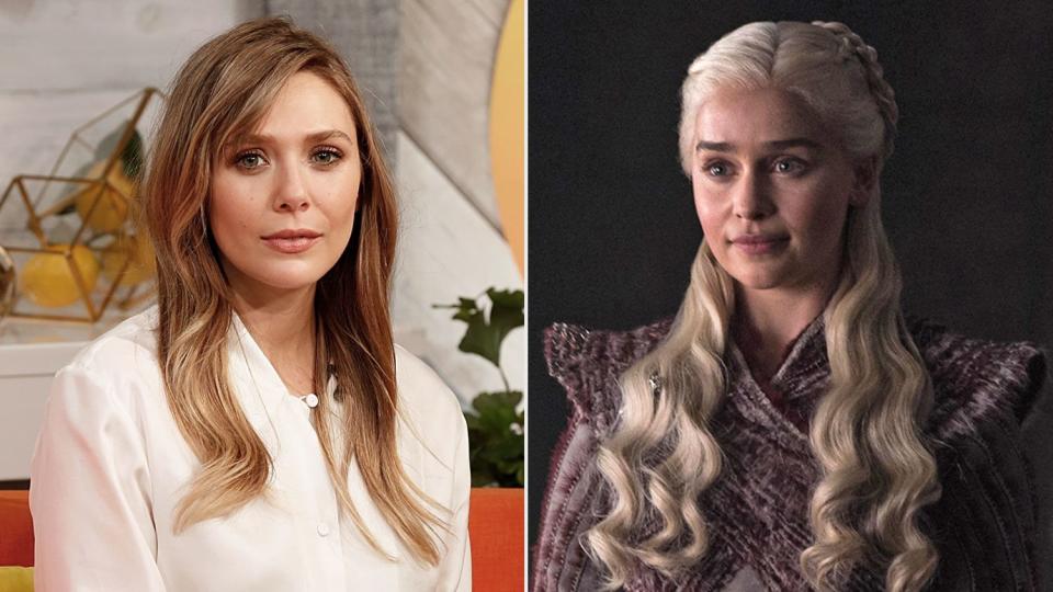 f Elizabeth Olsen and Emilia Clarke as Daenerys