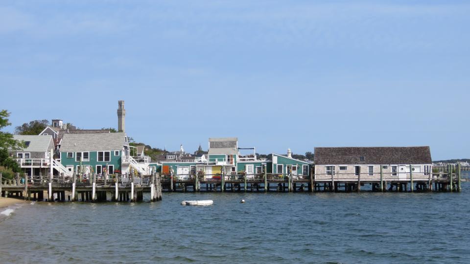 A splendid view of Provincetown from the West End parking lot.