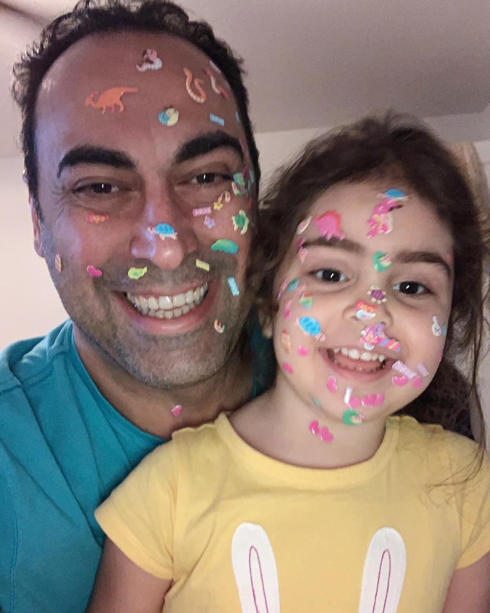 Image: Bahram Mohammadi with his daughter Lili. (Courtesy Mohammadi family)