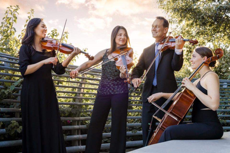 Two concerts this weekend will honor late Carpe Diem String Quartet violinist Charles "Chas" Wetherbee, shown with fellow quartet members, left to right, Marisa Ishikawa, Korine Fujiwara and Ariana Nelson.