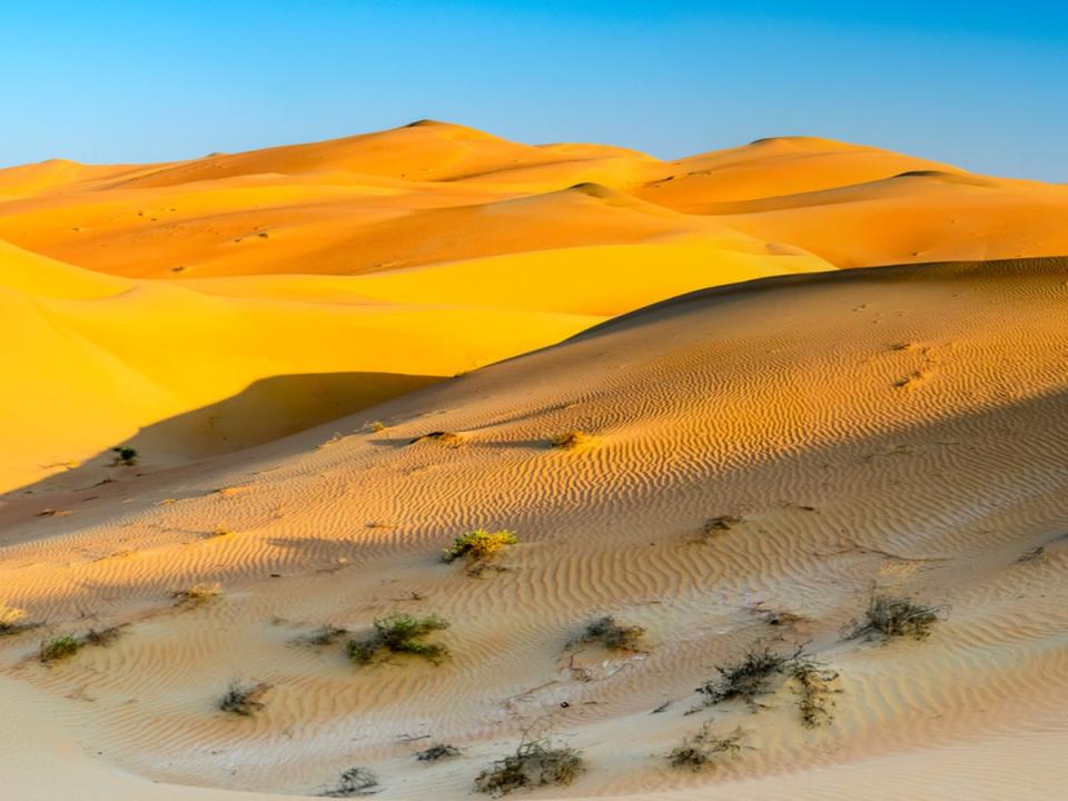 Paul ‘sandwalks’ the dunes of the Arabian desert (Getty Images/iStockphoto)