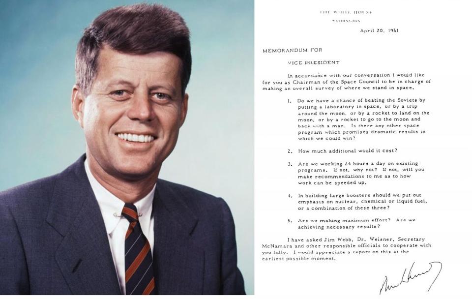 Carta de Kennedy a Johnson en 1961