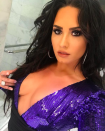 <p>Demi Lovato also celebrated the New Year by sharing a sexy selfie.</p>