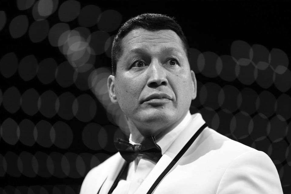 Organizer David Siev stands in the ring during the NYPD Boxing Championships at the Theater at Madison Square Garden on June 8, 2017. (Gordon Donovan/Yahoo News)