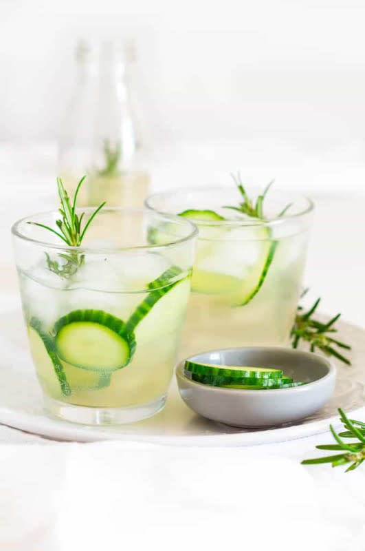 <p>Recipes from a Pantry</p><p>Rosemary and cucumber-infused ginger beer make the perfect mocktail.</p><p><strong>Get the recipe: <a href="https://recipesfromapantry.com/rosemary-and-cucumber-infused-gingerbeer/" rel="nofollow noopener" target="_blank" data-ylk="slk:Rosemary and Cucumber Infused Ginger Beer;elm:context_link;itc:0;sec:content-canvas" class="link rapid-noclick-resp">Rosemary and Cucumber Infused Ginger Beer</a></strong></p>