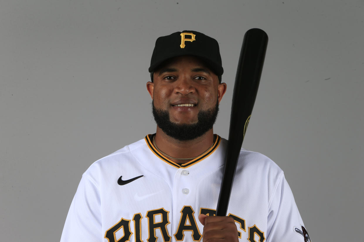 Socrates Brito of the Pittsburgh Pirates opts out of 2020 after brother dies from complications of COVID-19. (Photo by Brian Blanco/Getty Images)