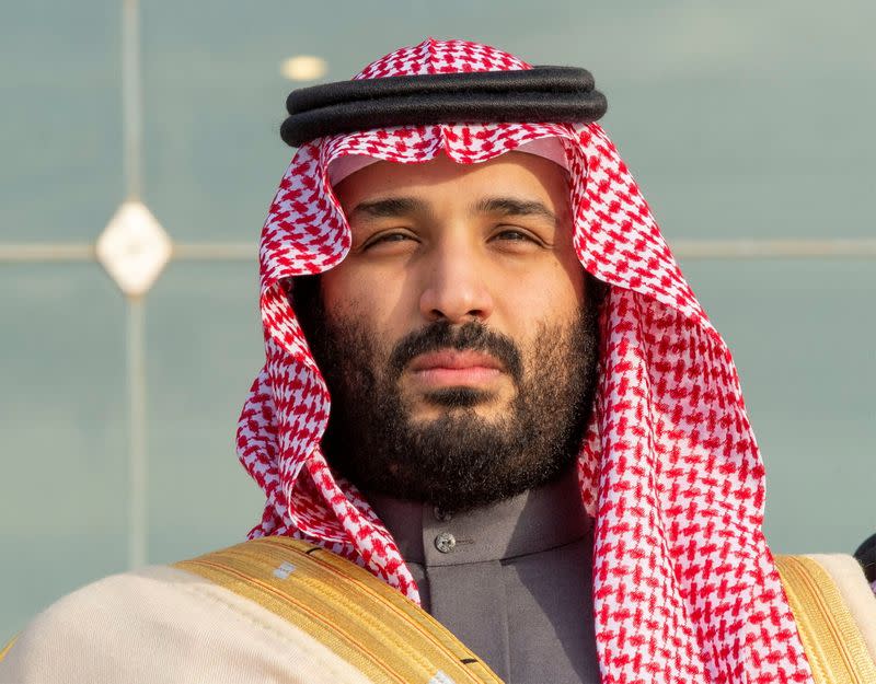 FILE PHOTO: Saudi Arabia's Crown Prince Mohammed bin Salman attends a graduation ceremony for the 95th batch of cadets from the King Faisal Air Academy in Riyadh