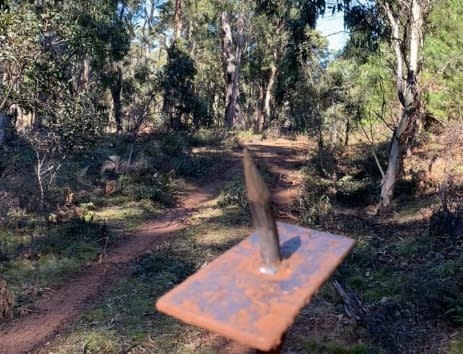 Tyre spikes found by police in NSW national forests. Source: Facebook/NSW Police