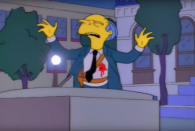 <p>The hype from <i>Dallas</i>' season finale had enough of a cultural impact to influence other season-enders as well, including <i>The Simpsons</i>. The FOX cartoon split their bullet-based mystery into two episodes: "Who Shot Mr. Burns? - Part One" closed season 6, and "Who Shot Mr. Burns? - Part Two" opened season 7.</p> <p>At the end of <i>The Simpsons</i>' sixth season, the greedy Mr. Burns (voiced by Harry Shearer) comes up with his most devious scheme yet: to block out the sun so Springfield residents are forced to use his nuclear power plant as their only source of electricity. Outraged, the town holds a meeting to discuss Mr. Burns' evil plan, which only prompts him to move ahead. But just before he flips the switch, a bullet strikes him down, leaving the entire town as suspects for the hit.</p>