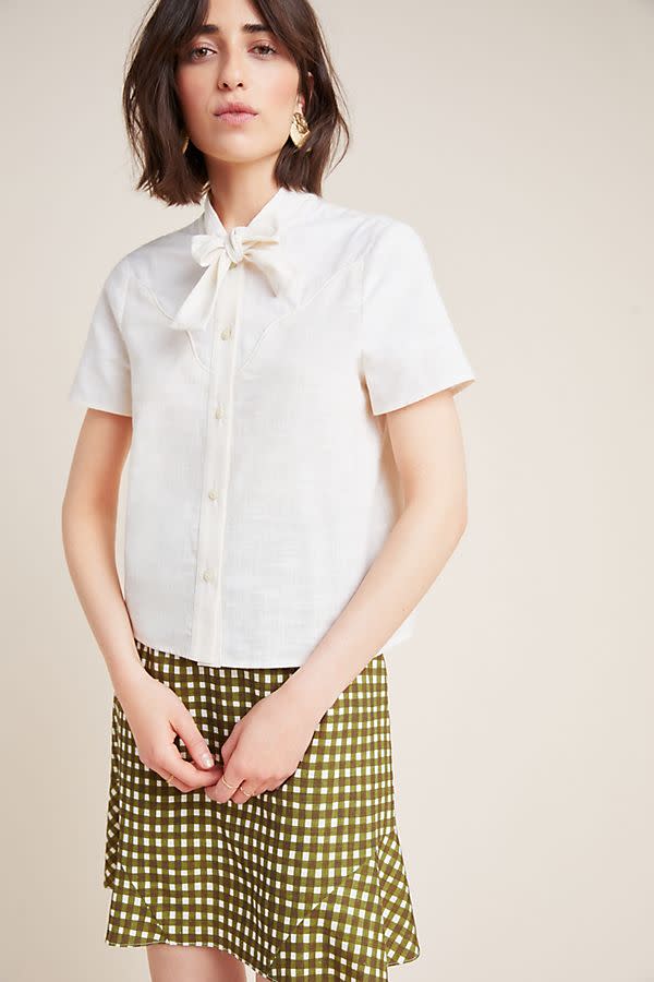 Corey Lynn Calter Bow-Tied Blouse