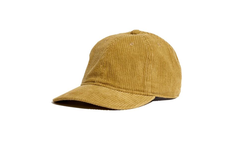 Madewell baseball cap in corduroy