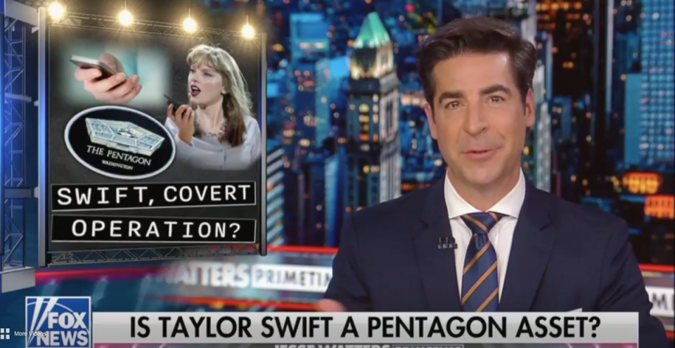 Fox News has been accused of pushing a conspiracy theory that Taylor Swift could be used in a government psy-op (Fox News)