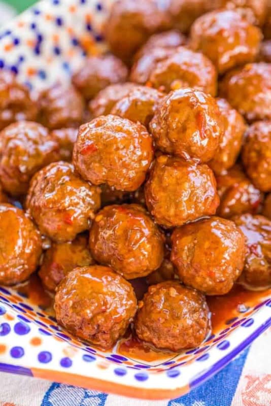 <p>Plain Chicken</p><p>These are so flavorful, nobody will ever guess they only have three ingredients.</p><p><strong>Get the recipe: <a href="https://www.plainchicken.com/thai-chili-and-cranberry-meatballs/" rel="nofollow noopener" target="_blank" data-ylk="slk:Thai Chili Cranberry Meatballs;elm:context_link;itc:0;sec:content-canvas" class="link ">Thai Chili Cranberry Meatballs</a></strong></p><p><strong>Related: 19 <a href="https://parade.com/1163558/felicialim/best-thai-recipes/" rel="nofollow noopener" target="_blank" data-ylk="slk:Best Thai Recipes To Enkjoy Onn The Cheap;elm:context_link;itc:0;sec:content-canvas" class="link ">Best Thai Recipes To Enkjoy Onn The Cheap</a></strong></p>