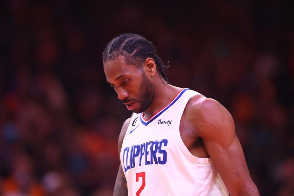 Kawhi Leonard will be out of action as the Clippers-Suns playoff series shifts to Los Angeles.