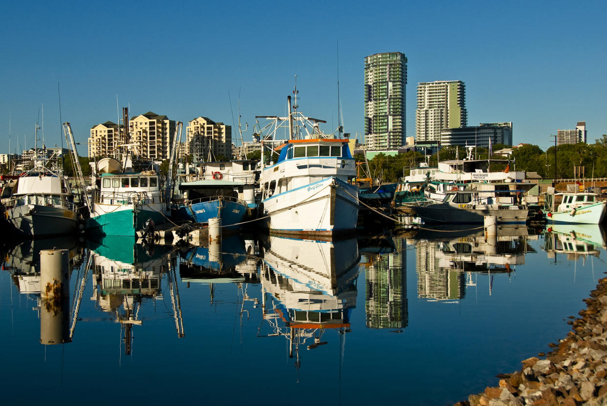 Darwin's Bay Marina. (Source: Getty)