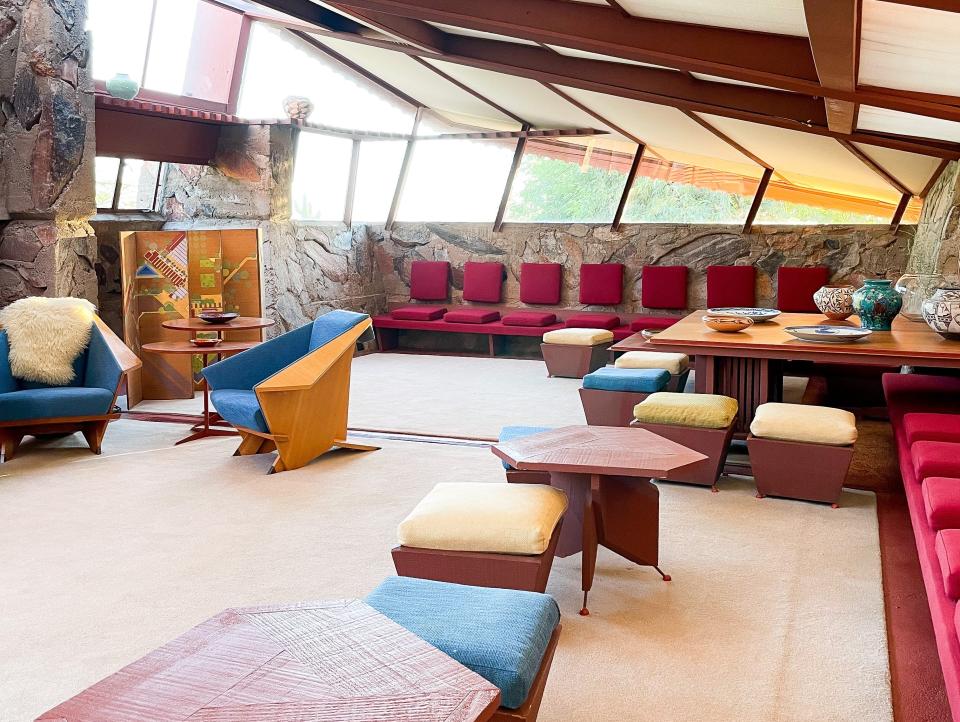 Taliesin West, the former homestead of architect Frank Lloyd Wright. Phoenix Arizona.