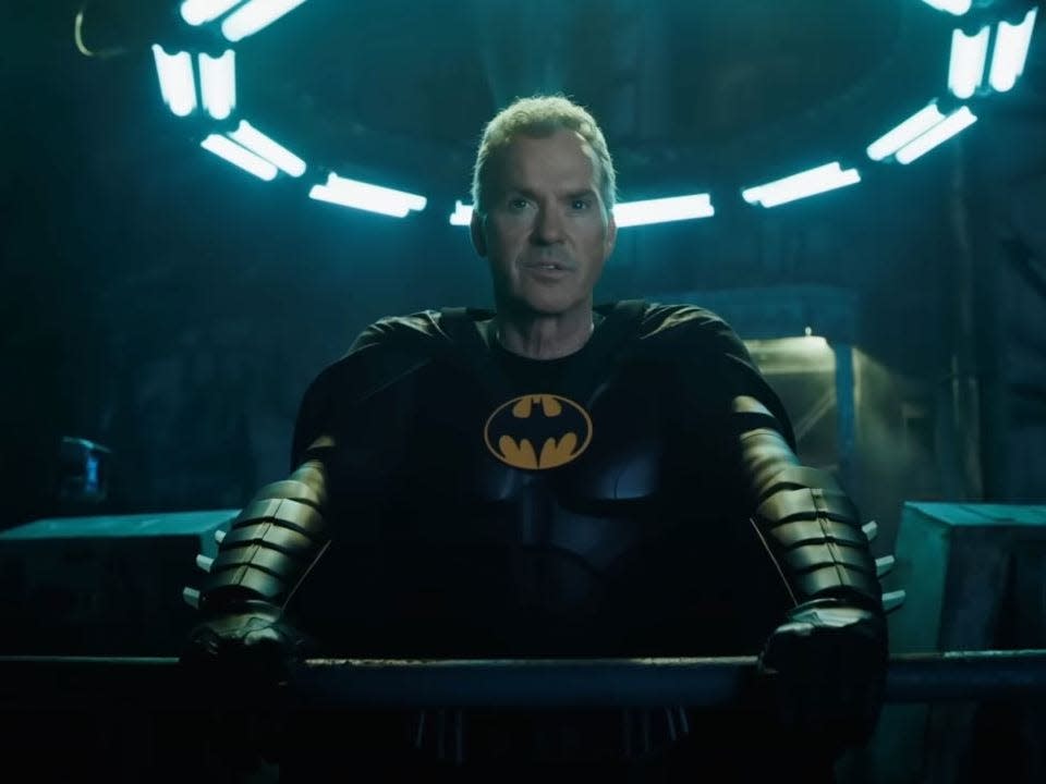 Michael Keaton as Batman in "The Flash."