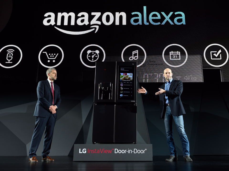 amazon alexa lg refrigerator smart fridge