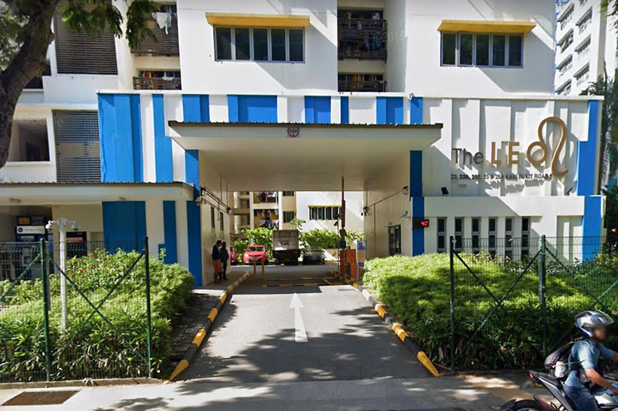 The Leo dormitory in Kaki Bukit where the infected Bangladeshi worker was staying. (PHOTO: Google Street View screengrab)