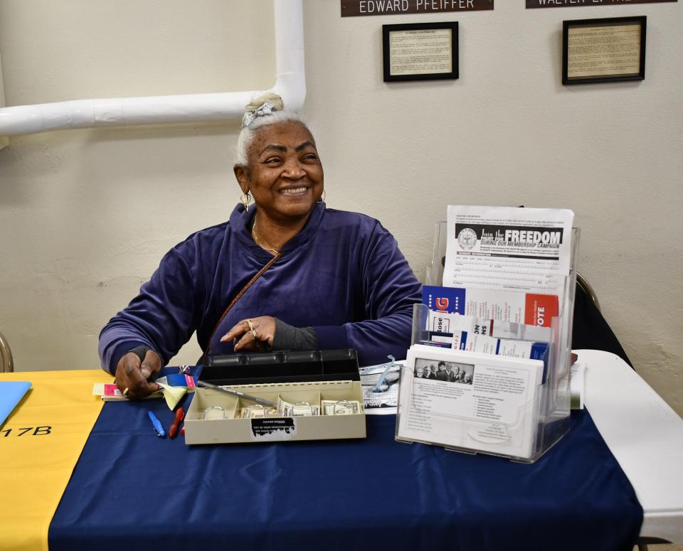 Earlene Woodson, treasurer of the Fremont unit of the NAACP, attended the Monday breakfast.