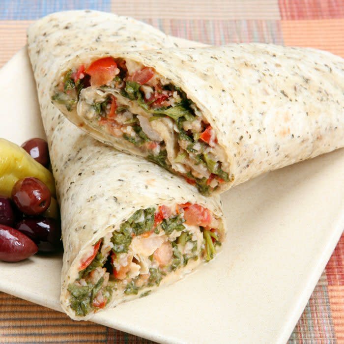 Vegetarian Mediterranean Wrap