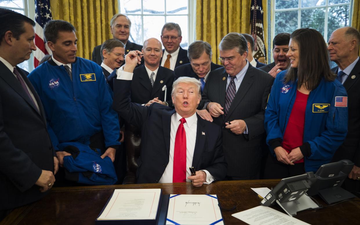 Donald Trump in the Oval Office - 2017 Getty Images