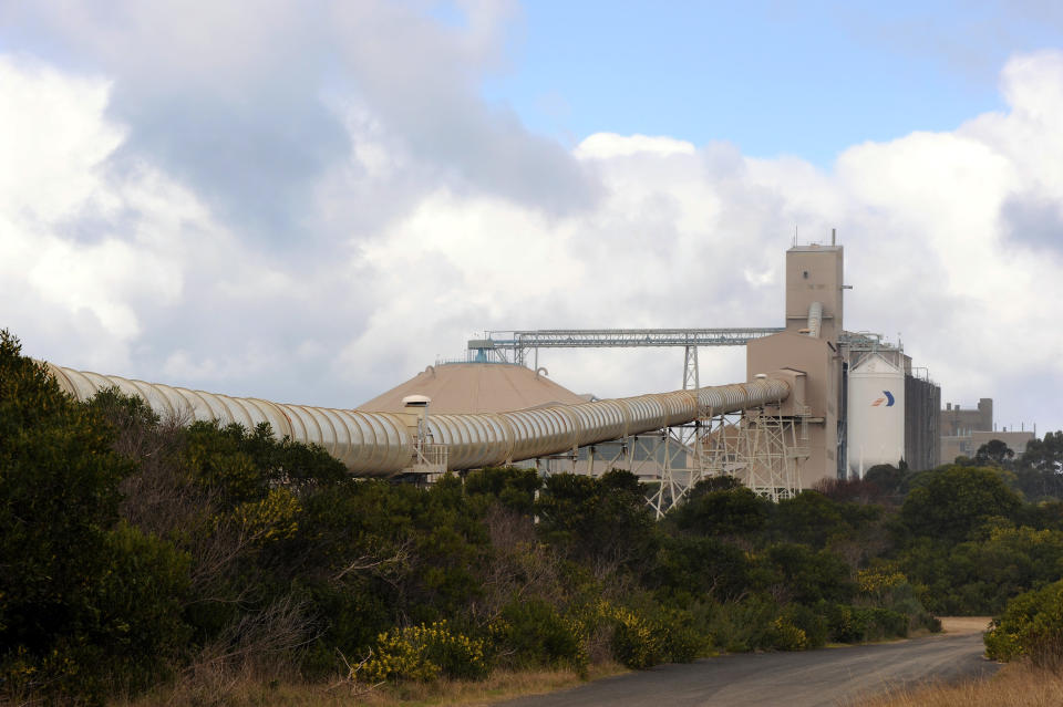 The aluminium smelter in Portland has been in operation since 1986. Source: Getty