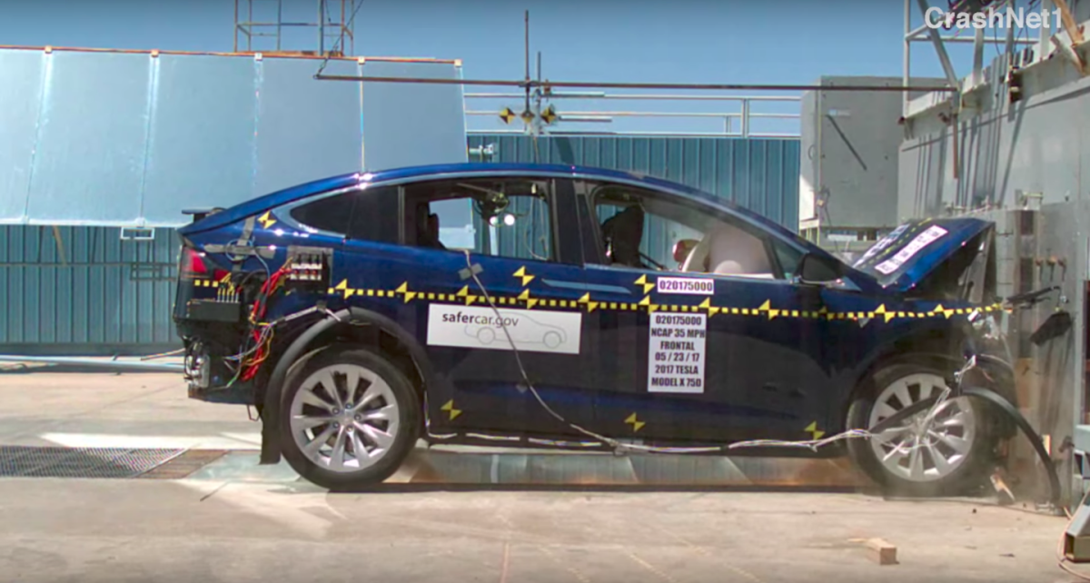 Tesla Model X is named 'standout performer' in new safety crash tests