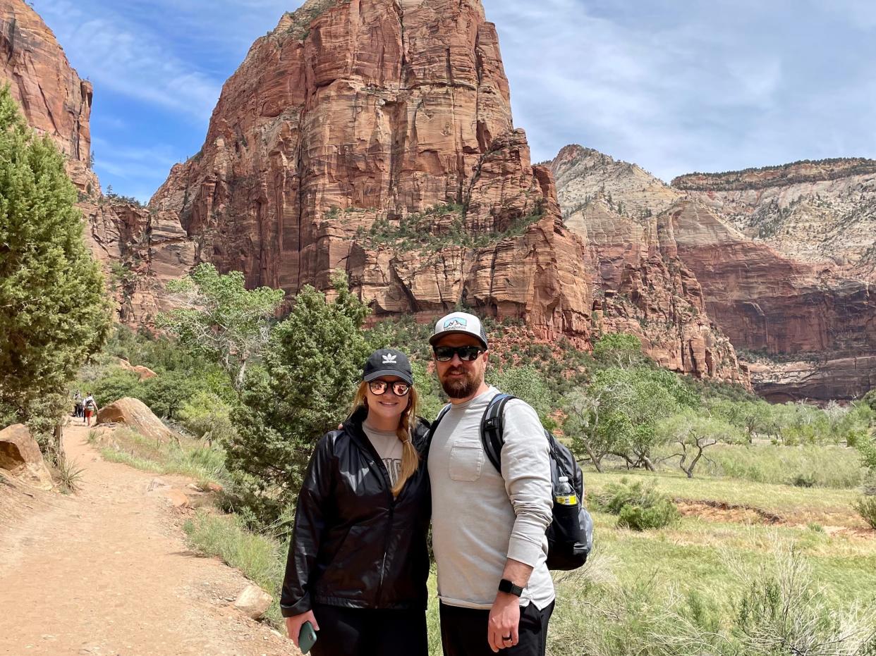 Jenna and Joel Young during one of their trips