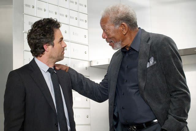 <p>Barry Wetcher/Summit Entertainment/courtesy Everett Collection</p> Mark Ruffalo and Morgan Freeman in Now You See Me