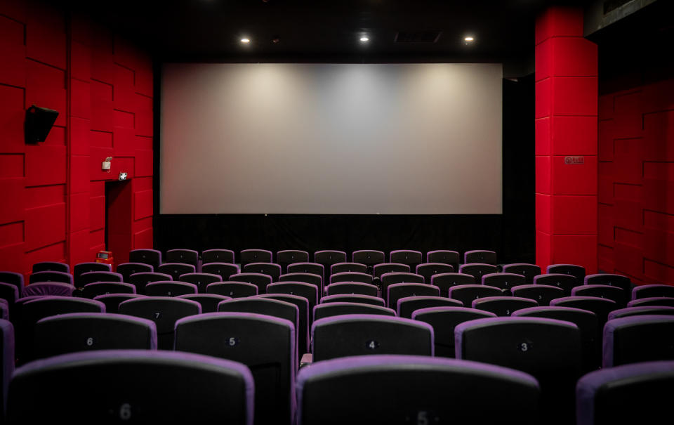 Empty Cinema with Empty seats coronavirus lockdown