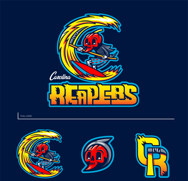 Tyler Earles' re-design of SPHL Fayetteville's team into the Carolina Reapers.