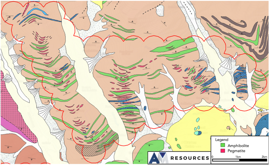 AM Resources Frederick property map