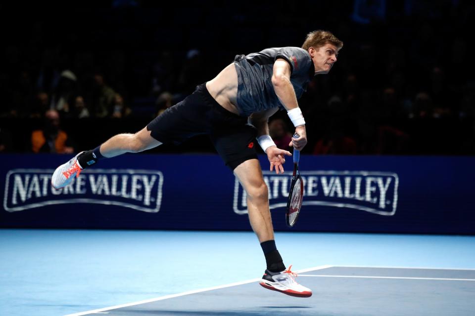 Cannon: Kevin Anderson's serve with unstoppable: Getty Images