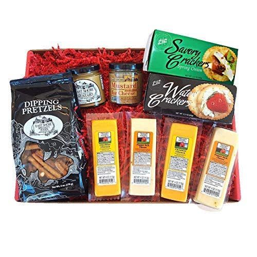 2) Wisconsin Cheese Company Deluxe Cheese and Crackers Gift Basket