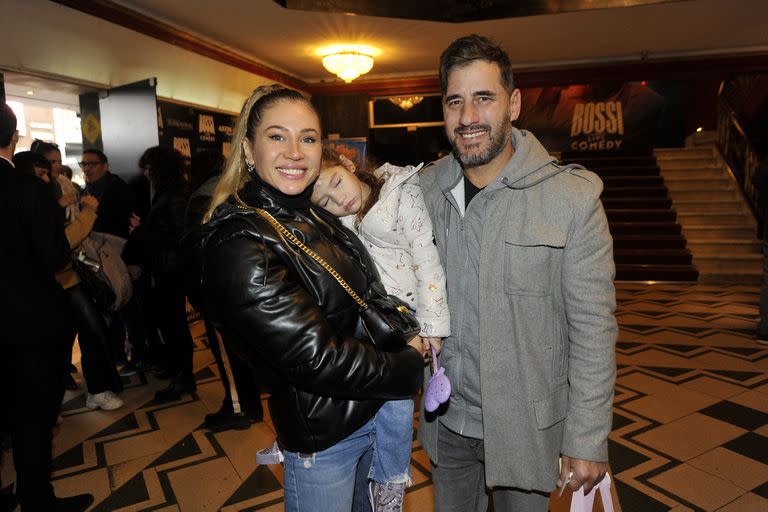 Adabel Guerrero con su esposo, Martín Lamela, y su hija Lola